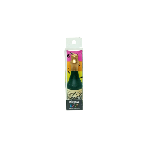 VELA BOTELLA CHAMPAGNE 10CM CND00000016