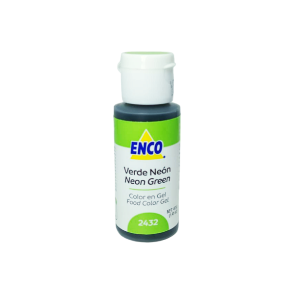 COLOR VERDE NEON GEL 40G ENCO