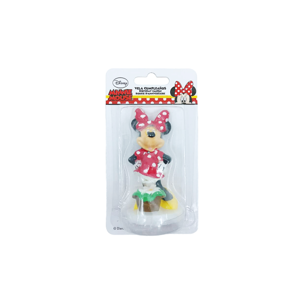 VELA 3D MINNIE 8 CM CUMPLE 346028 DEKORA