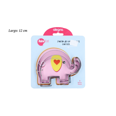 JUEGO CORTA AINOX ELEFANTE 10/8/6CM 3PZ CTR000600