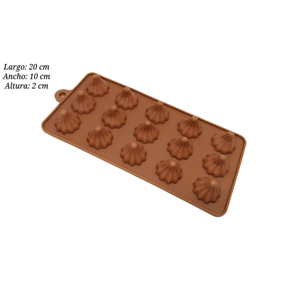 MOLDE CHOCO MERENGUES 15 CAV 20X10X2 CM SIL001223