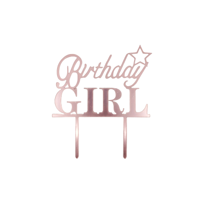 DECO ACRIL BIRTHDAY GIRL ROSA CTP000645