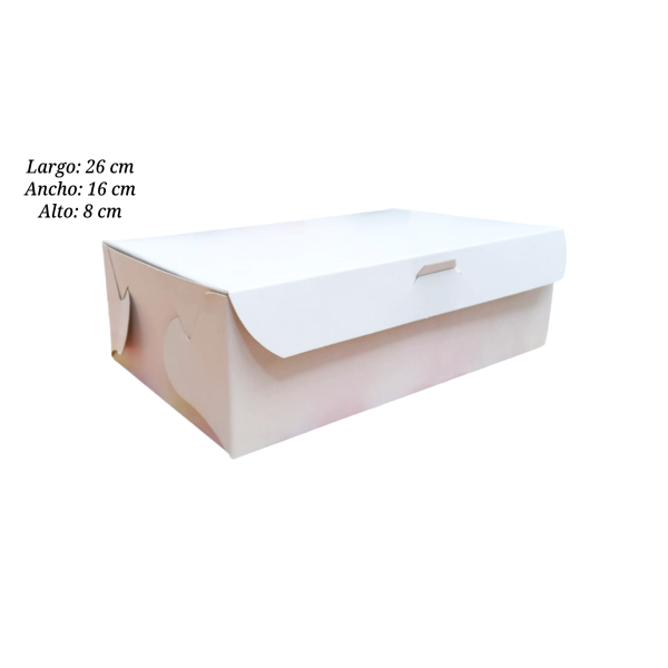 CAJA BLANCA  26X16X8AS-2608