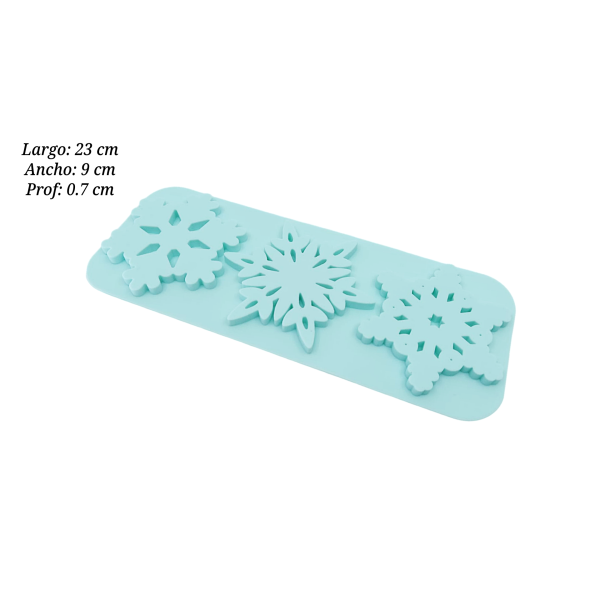 MOLDE SILI COPO DE NIEVE 3CAV 23X9CM SIL001370