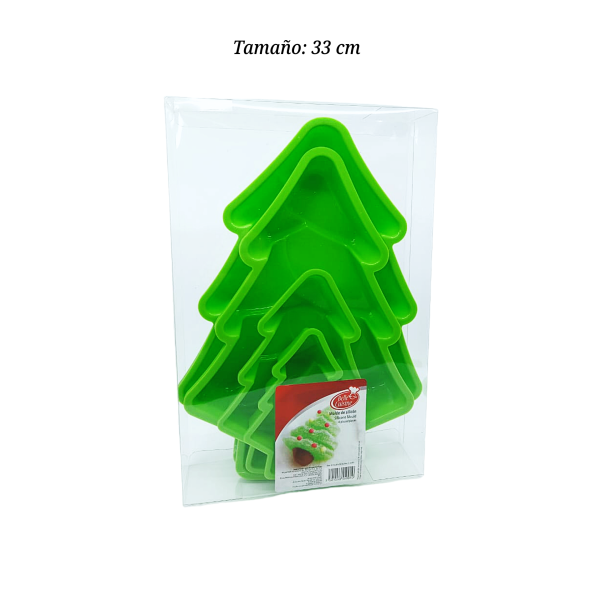 MOLDE SILICON ARBOL DE NAVIDAD 4PZ 5-5091