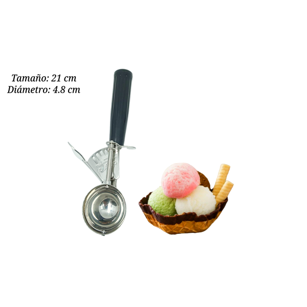 CUCHARA P/HELADO NEGRA 04-1006N