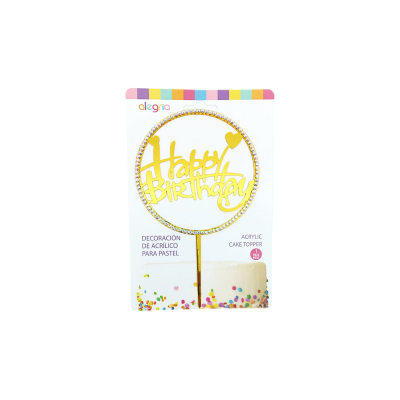 DECO ACRIL HAPPY BIRTHDAY DORADO ARO CTP000880