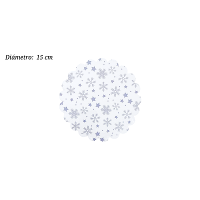 BASE CARTON REDONDA 15CM NAVIDAD FA