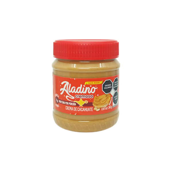 CREMA CACAHUATE ALADINO 12/340GR CREAMY ACH CREMOS