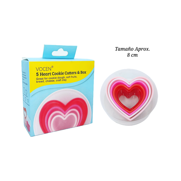 CORTADOR CORAZON C/5PZ COL 661686339