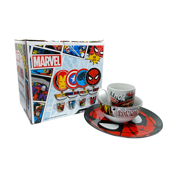 VAJILLA DE PORCELANA MARVEL COMICS