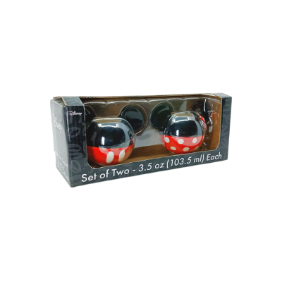 JGO DE 2 MINI TAZAS DE CERAMICA MICKEY Y MINNIE 1778-19