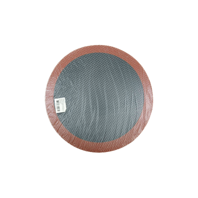 TAPETE CIRCULAR 30 CM NEGRO C/ROJO COL 661683125