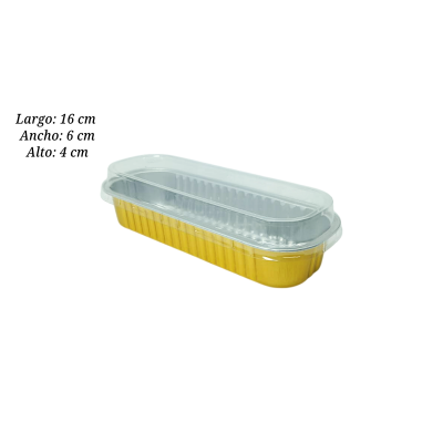 CAJA P/PASTEL A-RECTANGULAR 200 ML C TAPA UEEN