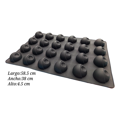 MOLDE SILICON BLACK ESFERA BON-BON LFK040 6140