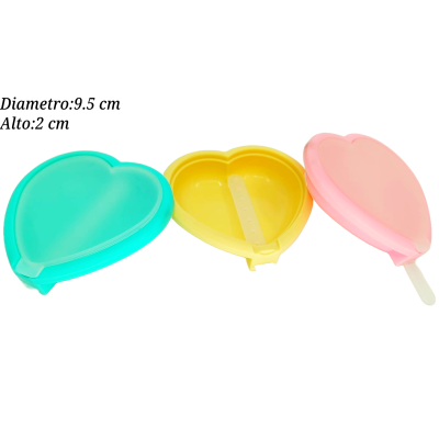 MOLDES DE SILICON P/PALETAS DE CORAZON 3PZ 1686506