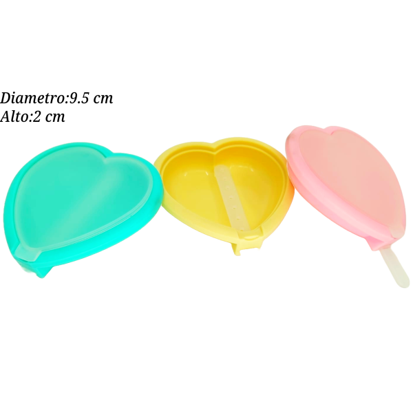 MOLDES DE SILICON P/PALETAS DE CORAZON 3PZ 1686506