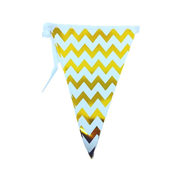 BANDERIN PAPEL ZIGZAG DORADO PPR000314