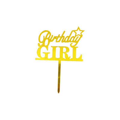 DECO ACRIL BIRTHDAY GIRL ESTRELLA DORADO CTP000766