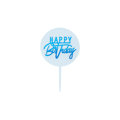 DECO ACRIL HAPPY BIRTHDAY AZUL REDONDO CTP000849