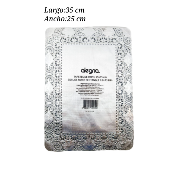 BLONDA REC 25X35 PLATA PPR000596 100PZ