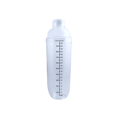 COCTELERA PLAST TRANSP 350ML TOL001042