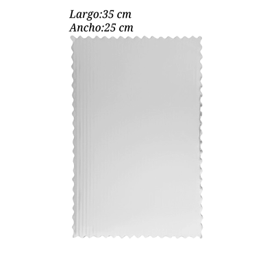 BASE PASTEL PLATA OND 35X25CM PQ10PZ COT000621