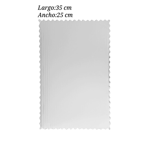 BASE PASTEL PLATA OND 35X25CM PQ10PZ COT000621