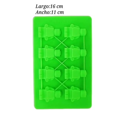 MOLDE SILI ROBOT 16X11CM 8CAV  SIL00000718