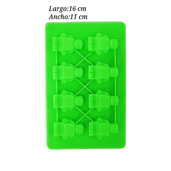 MOLDE SILI ROBOT 16X11CM 8CAV  SIL00000718