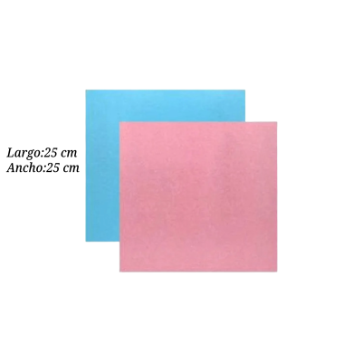 BASE CARTON 25X25CM ROSA AZUL 5PZ COT000714