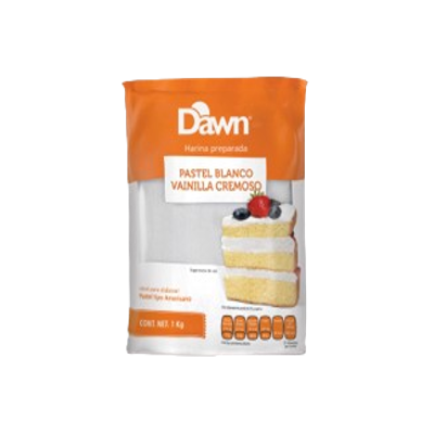 HARINA EMPAQUETADO CREMOSO VAINILLA CJ15/1KG DAWN