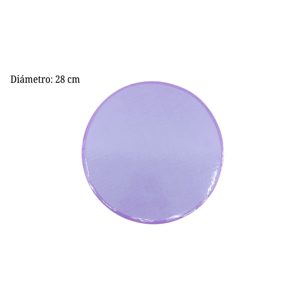 BASE MORADO PASTEL LISTON 28CM