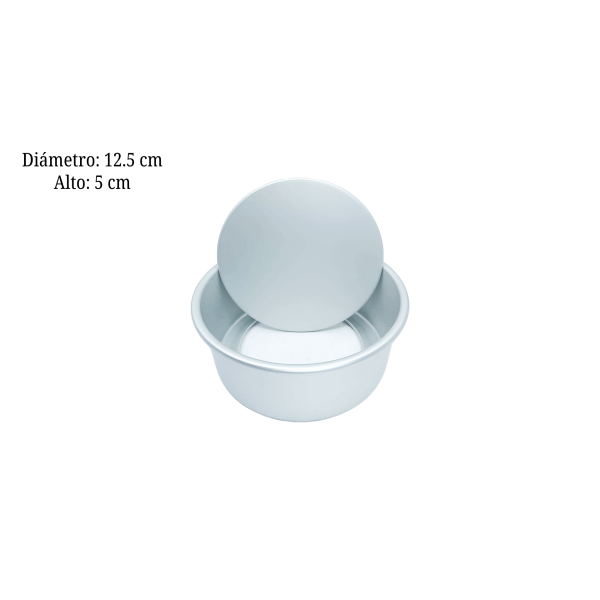 MOLDE ALUM DESMONTABLE REDONDO 12.5X5CM PAN000141