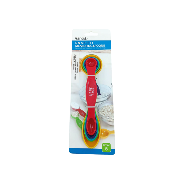 JUEGO DE CUCHARAS MEDIDORAS 5PZ COLORES 1681578