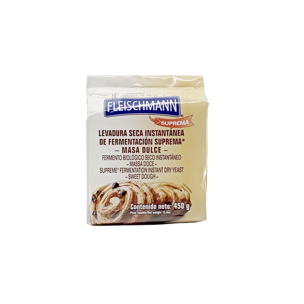 LEVADURA SECA FLEISCHMANN SUPREMA MASA DULCE 450GRS