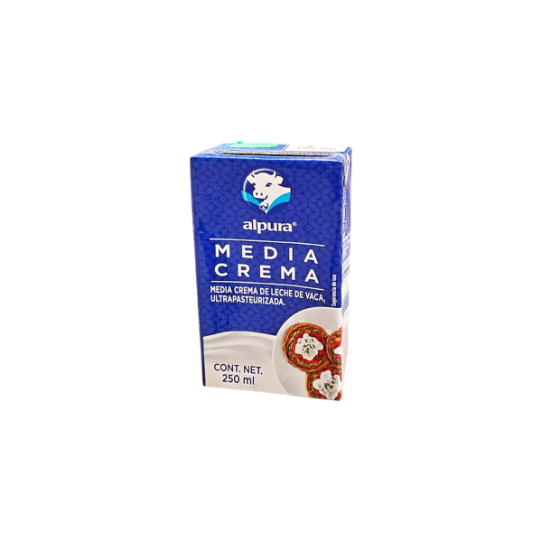 MEDIA CREMA LECHE DE VACA 250 ML