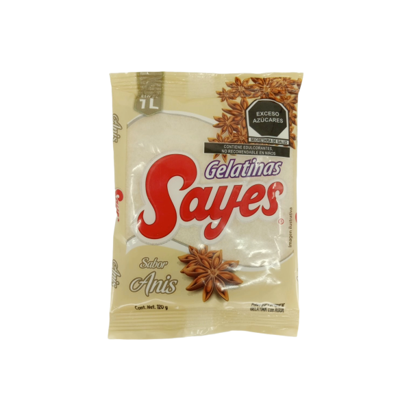 GELATINA SAYES SABOR ANIS 50/120GRS