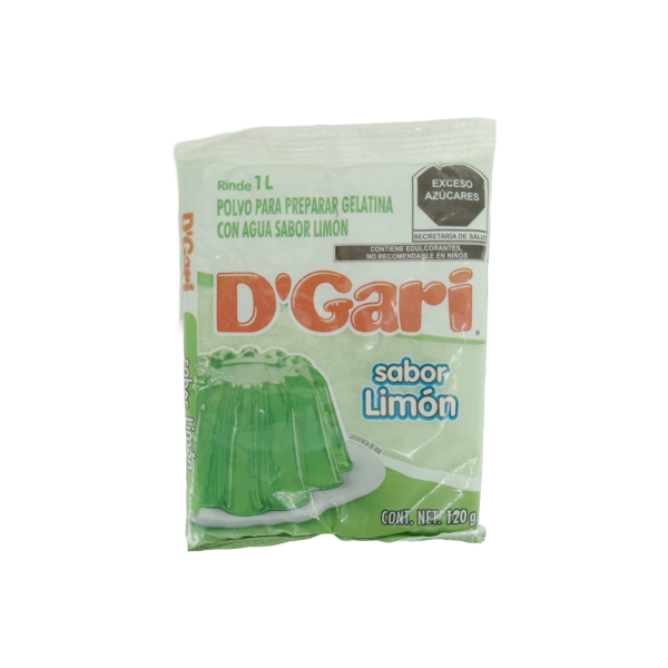 GELATINA D´GARI SABOR LIMON 50X120GRS