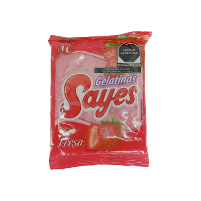 GELATINA SAYES SABOR FRESA AGUA 50/120GRS