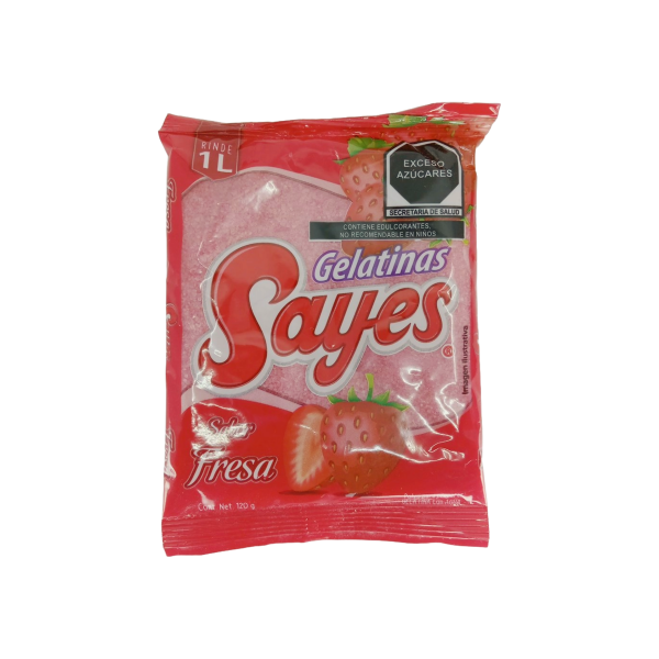 GELATINA SAYES SABOR FRESA AGUA 50/120GRS