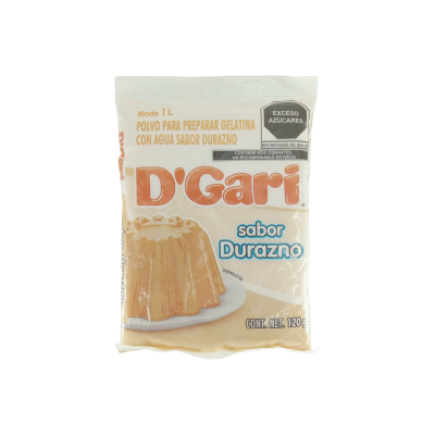 GELATINA D´GARI SABOR DURAZNO 50X120GRS