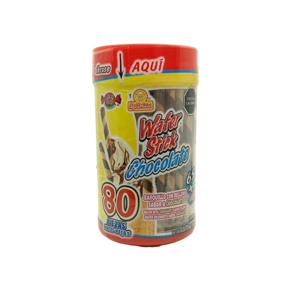 GALLETA WAFER STICK CHOCOLATE 390GR 12VIT/80PZ