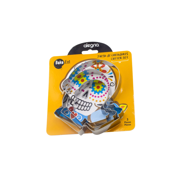 JUEGO CORTADOR CALAVERITA VELA 13CM 3PZ CTR000579