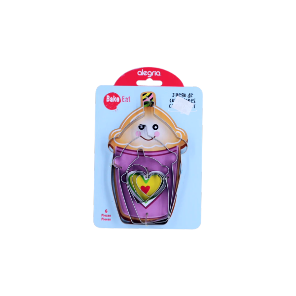 JGO  CORTADOR VASO CORAZON 6PZ CTR000609