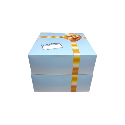 CAJA PARA PASTEL 30X30X11 TYF AZUL