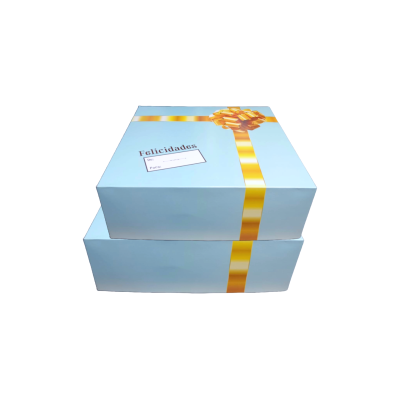 CAJA PARA PASTEL 36X36X12 TYF AZUL