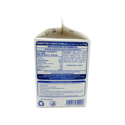 MAXICREAM SABOR VAINILLA 4X4KG ILSA