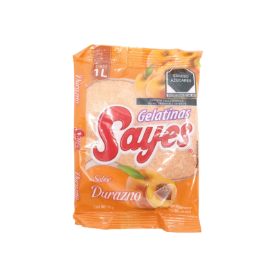 GELATINA SAYES SABOR DURAZNO 50/120GRS