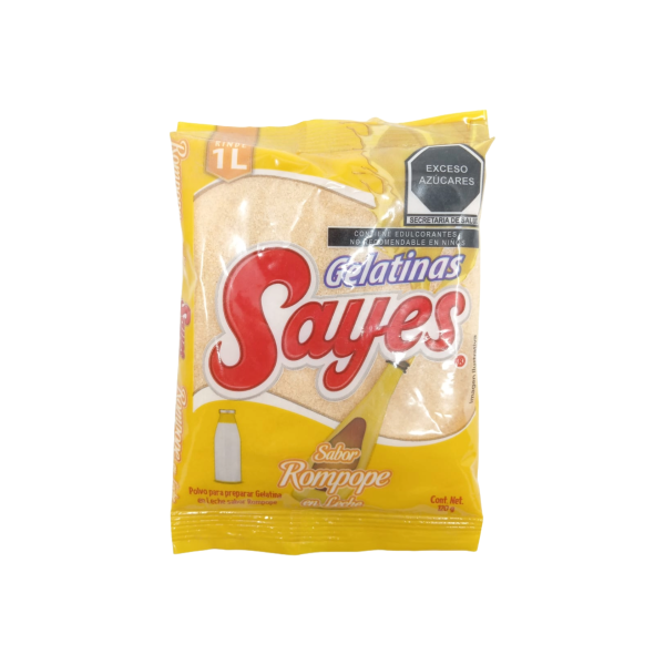 GELATINA SAYES SABOR ROMPOPE 50/120GRS